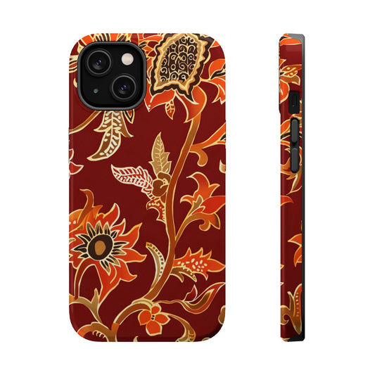 Floral Paisley Magnetic Impact Phone Case - DIGITAL X