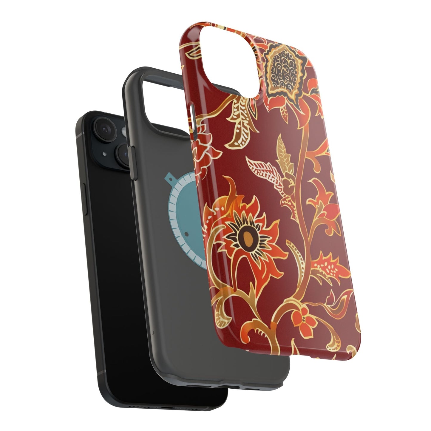 Floral Paisley Magnetic Impact Phone Case - DIGITAL X