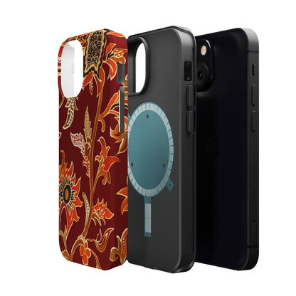 Floral Paisley Magnetic Impact Phone Case - DIGITAL X