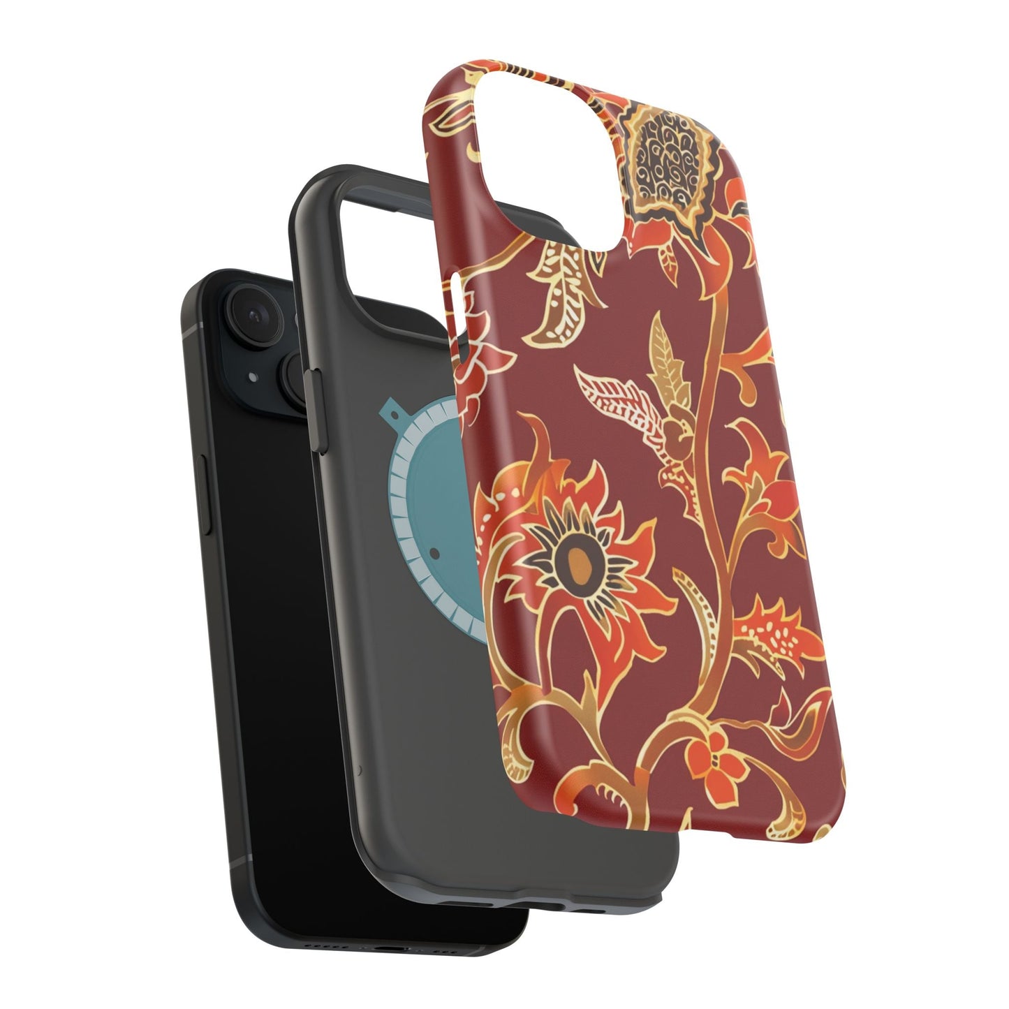 Floral Paisley Magnetic Impact Phone Case - DIGITAL X