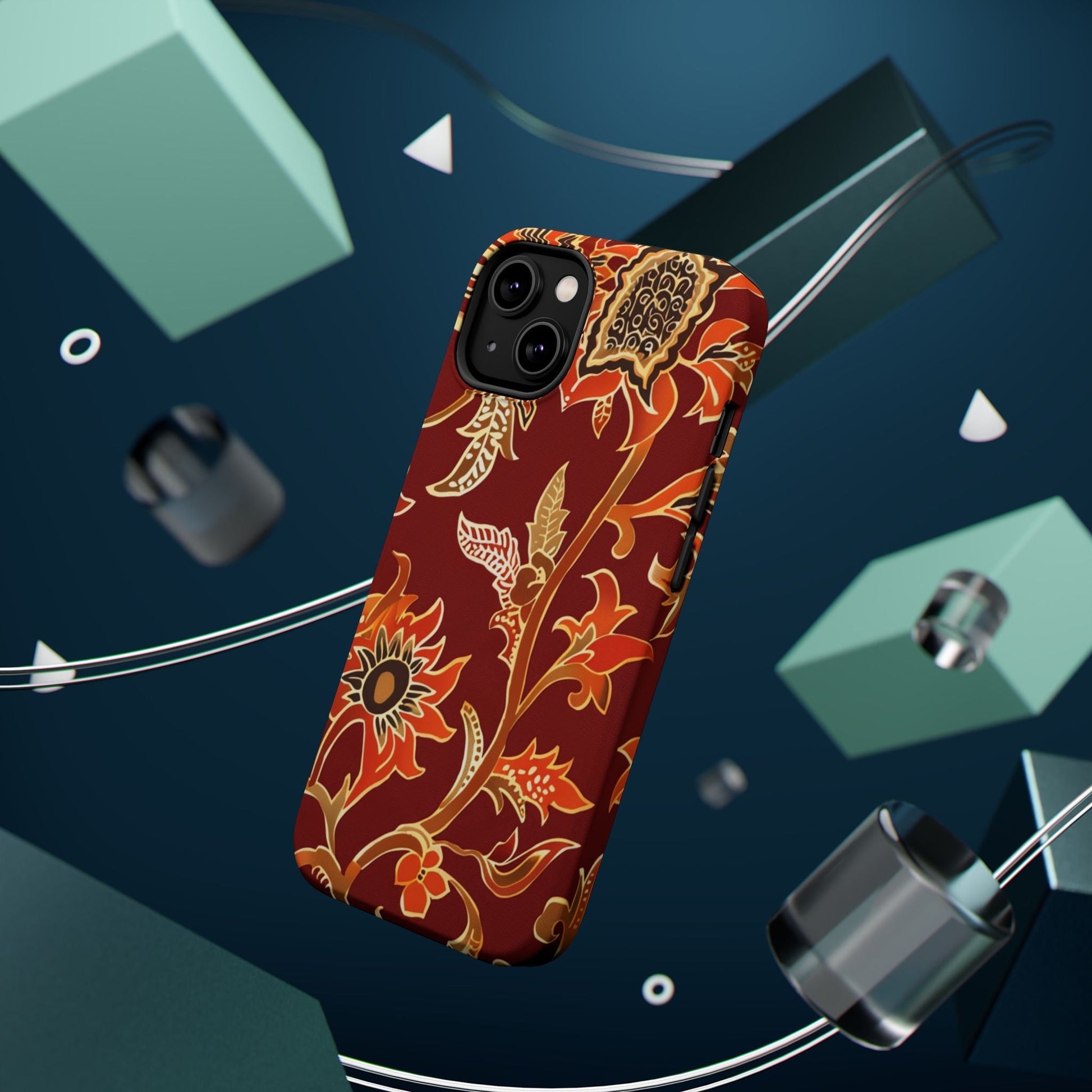 Floral Paisley Magnetic Impact Phone Case - DIGITAL X