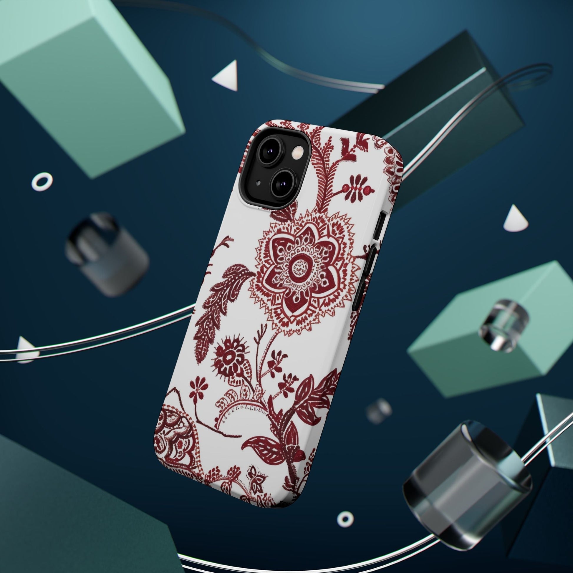 Floral Paisley Magnetic Impact - Resistant Phone Case - DIGITAL X