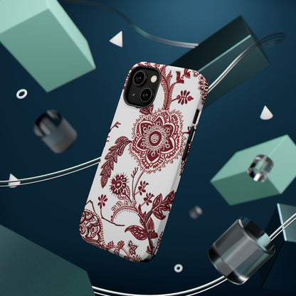 Floral Paisley Magnetic Impact - Resistant Phone Case - DIGITAL X