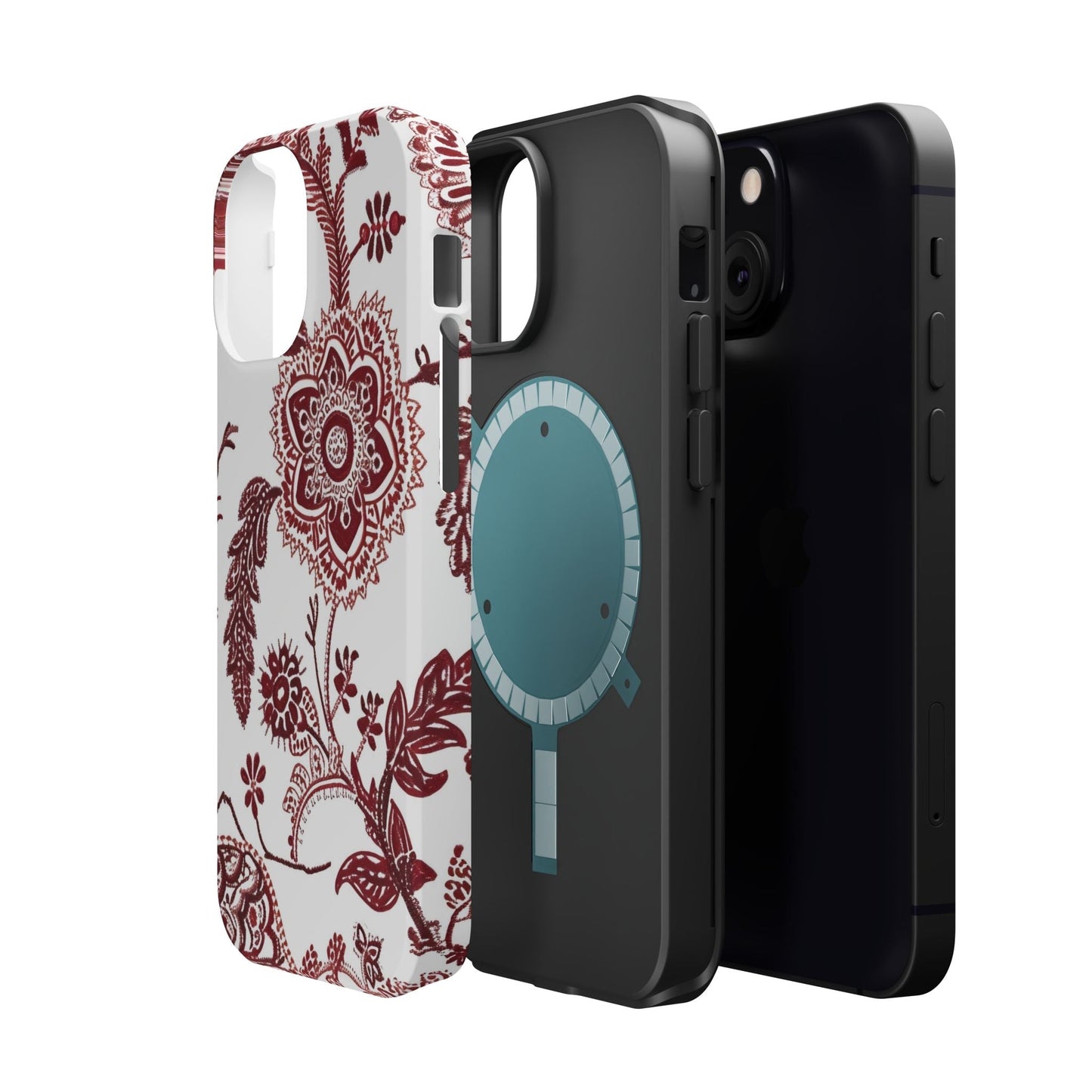 Floral Paisley Magnetic Impact - Resistant Phone Case - DIGITAL X