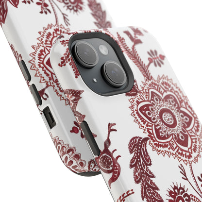 Floral Paisley Magnetic Impact - Resistant Phone Case - DIGITAL X