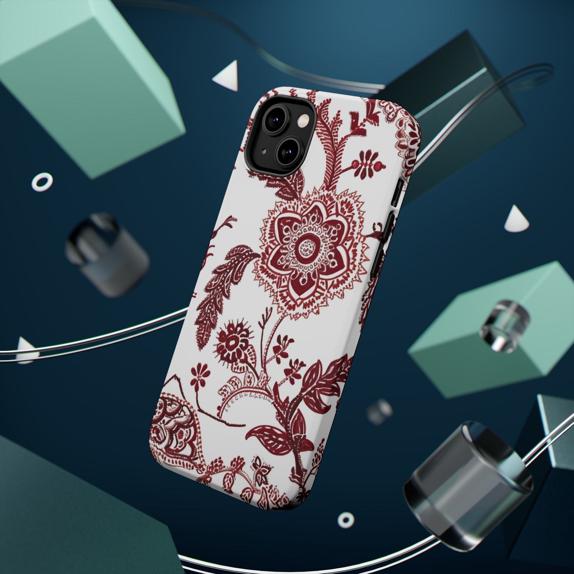 Floral Paisley Magnetic Impact - Resistant Phone Case - DIGITAL X