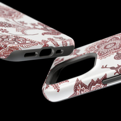 Floral Paisley Magnetic Impact - Resistant Phone Case - DIGITAL X