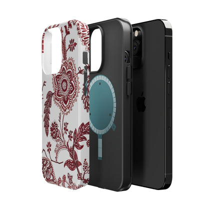Floral Paisley Magnetic Impact - Resistant Phone Case - DIGITAL X