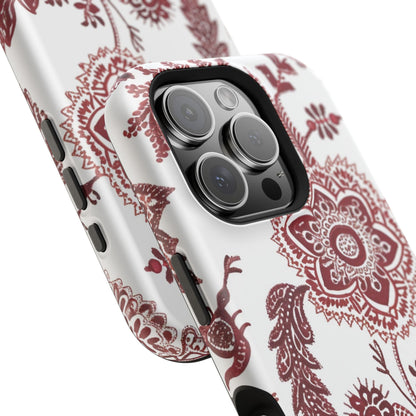 Floral Paisley Magnetic Impact - Resistant Phone Case - DIGITAL X