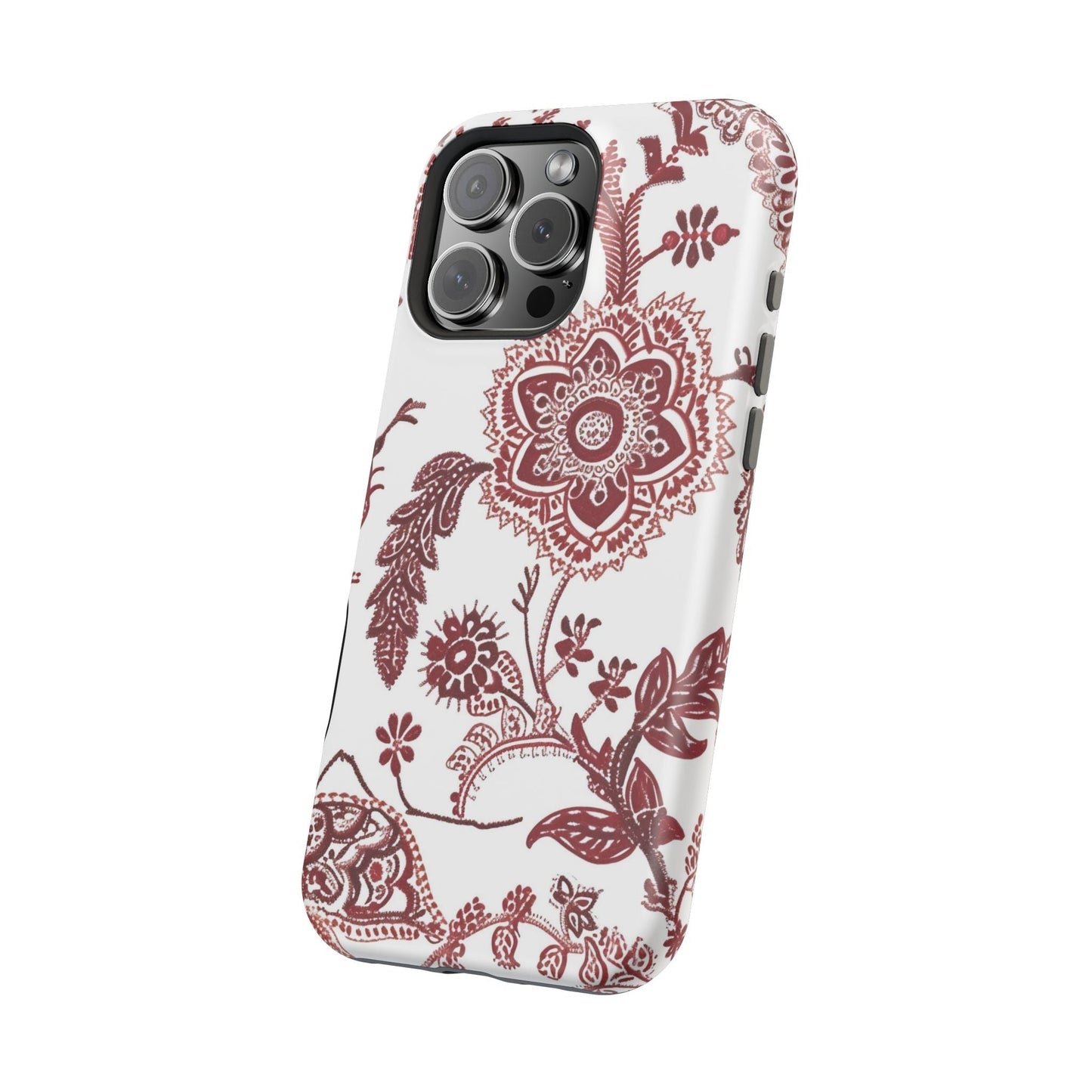 Floral Paisley Magnetic Impact - Resistant Phone Case - DIGITAL X