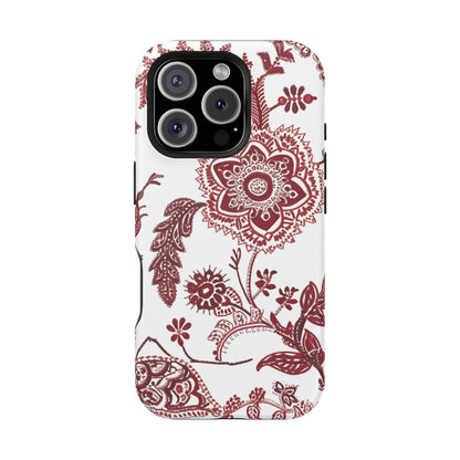 Floral Paisley Magnetic Impact - Resistant Phone Case - DIGITAL X