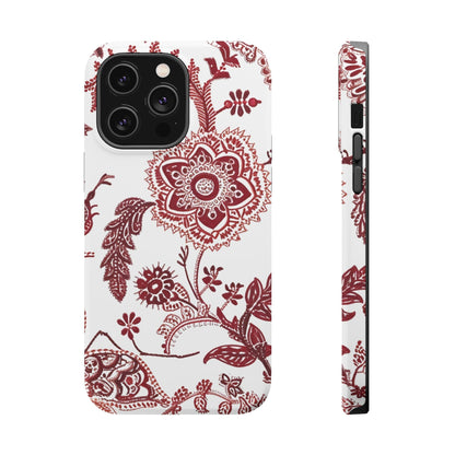 Floral Paisley Magnetic Impact - Resistant Phone Case - DIGITAL X