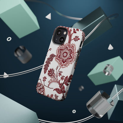 Floral Paisley Magnetic Impact - Resistant Phone Case - DIGITAL X