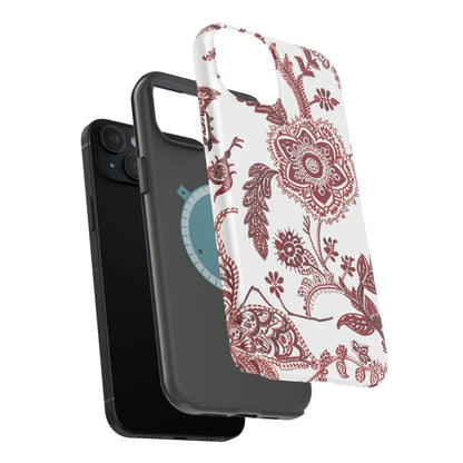 Floral Paisley Magnetic Impact - Resistant Phone Case - DIGITAL X