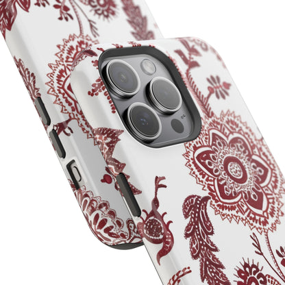 Floral Paisley Magnetic Impact - Resistant Phone Case - DIGITAL X
