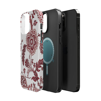 Floral Paisley Magnetic Impact - Resistant Phone Case - DIGITAL X