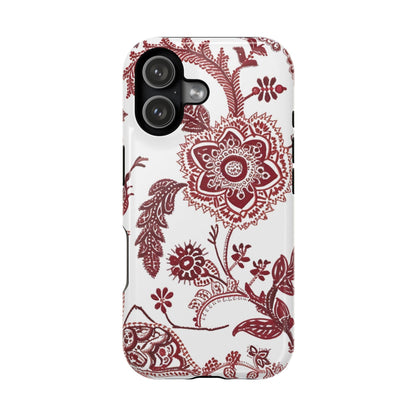 Floral Paisley Magnetic Impact - Resistant Phone Case - DIGITAL X