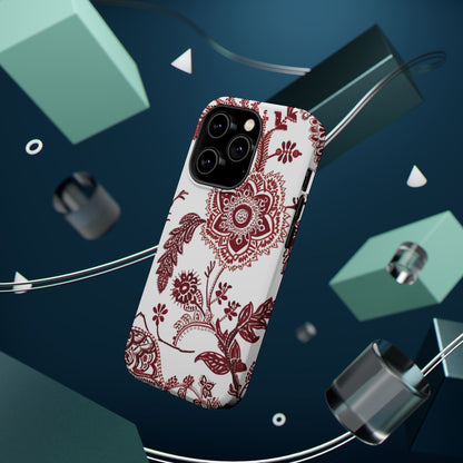 Floral Paisley Magnetic Impact - Resistant Phone Case - DIGITAL X
