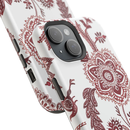 Floral Paisley Magnetic Impact - Resistant Phone Case - DIGITAL X