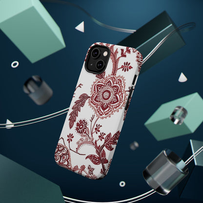 Floral Paisley Magnetic Impact - Resistant Phone Case - DIGITAL X