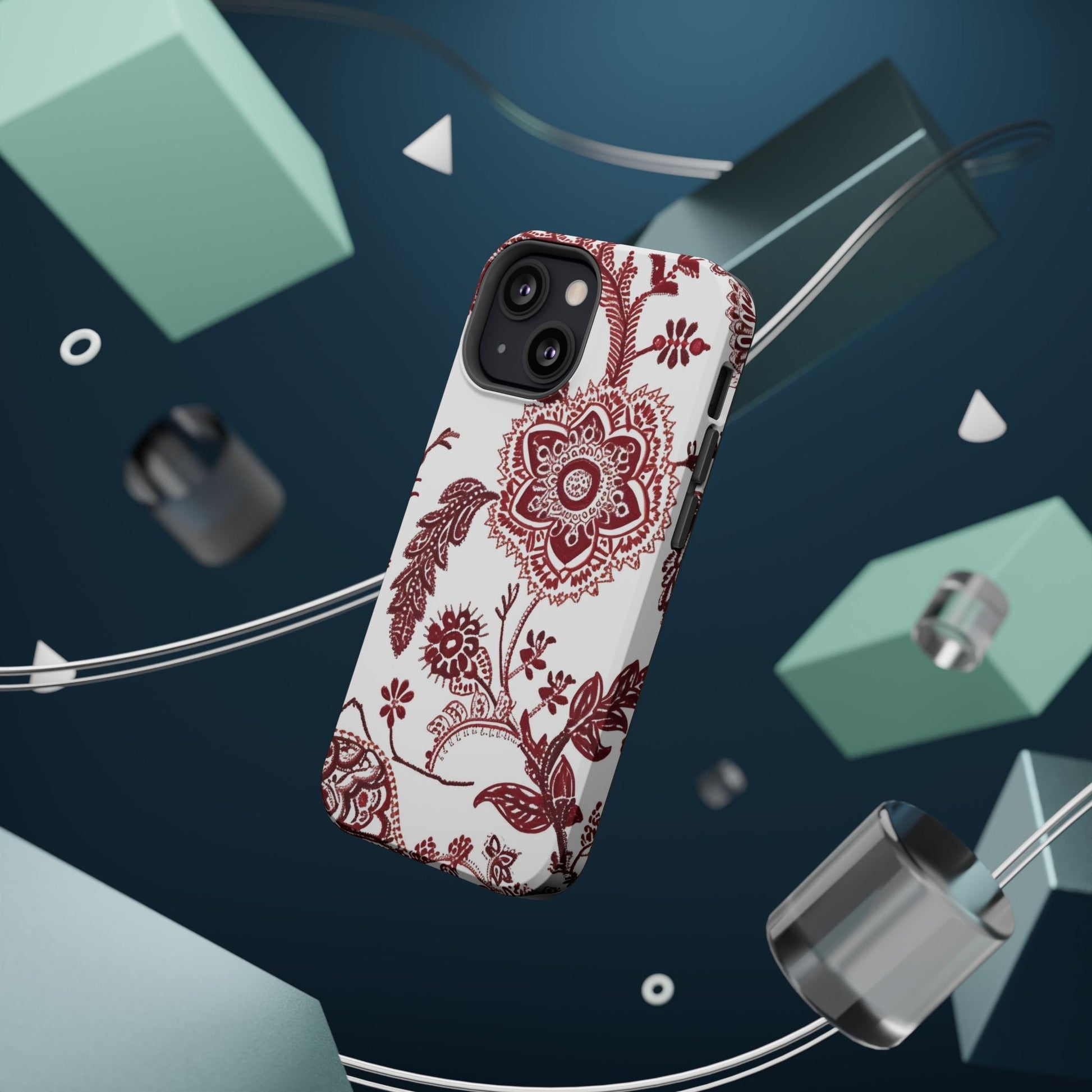 Floral Paisley Magnetic Impact - Resistant Phone Case - DIGITAL X