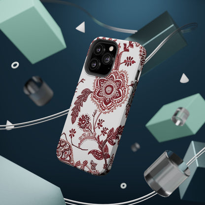 Floral Paisley Magnetic Impact - Resistant Phone Case - DIGITAL X