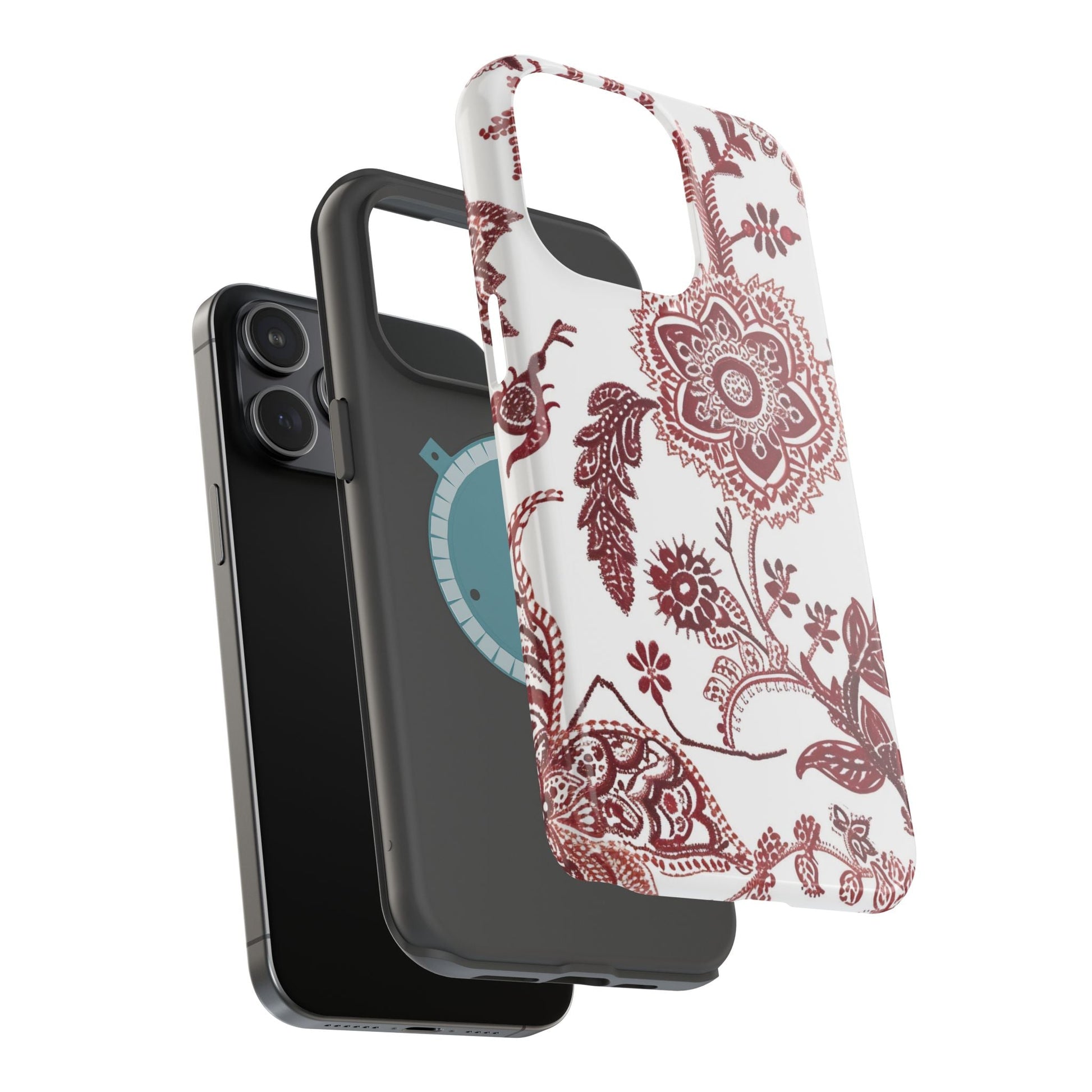 Floral Paisley Magnetic Impact - Resistant Phone Case - DIGITAL X