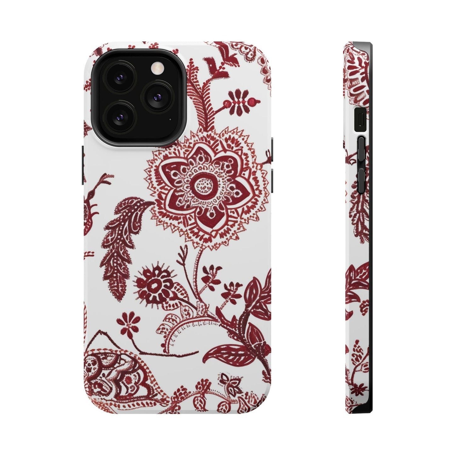 Floral Paisley Magnetic Impact - Resistant Phone Case - DIGITAL X