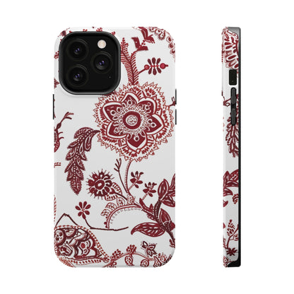 Floral Paisley Magnetic Impact - Resistant Phone Case - DIGITAL X
