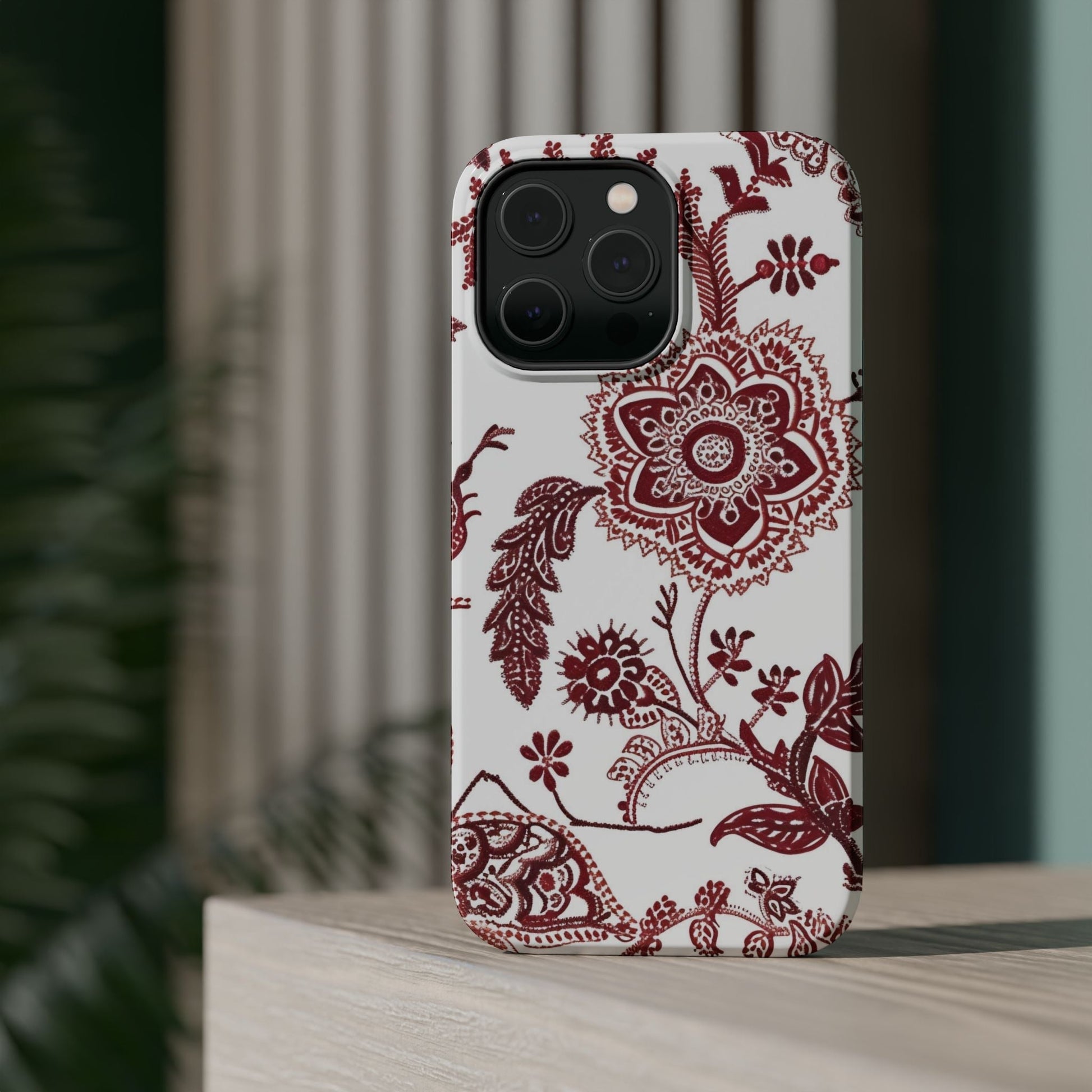 Floral Paisley Magnetic Impact - Resistant Phone Case - DIGITAL X