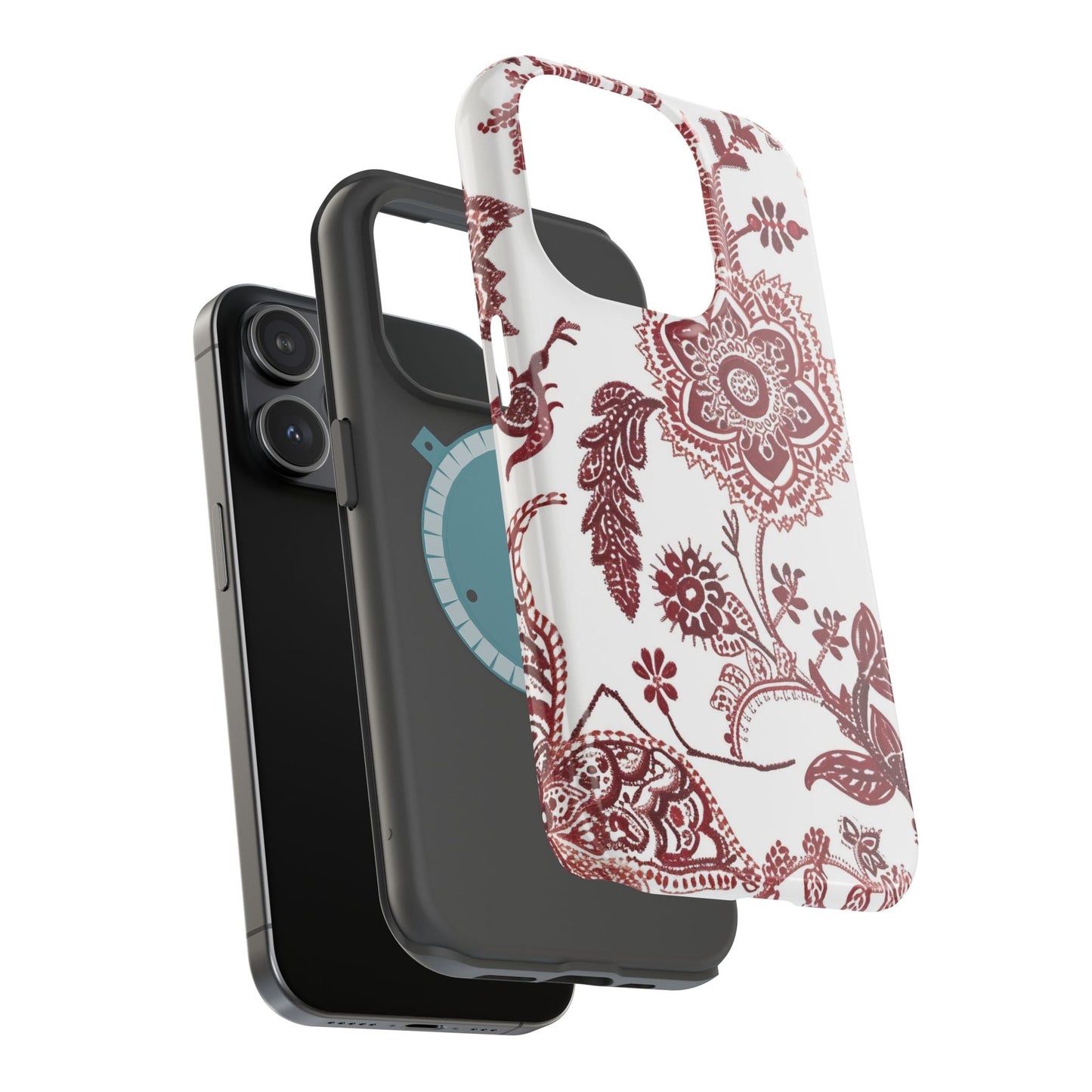 Floral Paisley Magnetic Impact - Resistant Phone Case - DIGITAL X