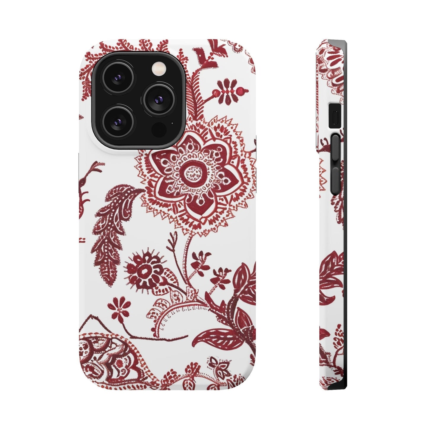 Floral Paisley Magnetic Impact - Resistant Phone Case - DIGITAL X