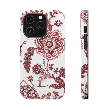 Floral Paisley Magnetic Impact - Resistant Phone Case - DIGITAL X