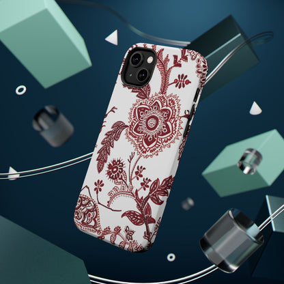 Floral Paisley Magnetic Impact - Resistant Phone Case - DIGITAL X