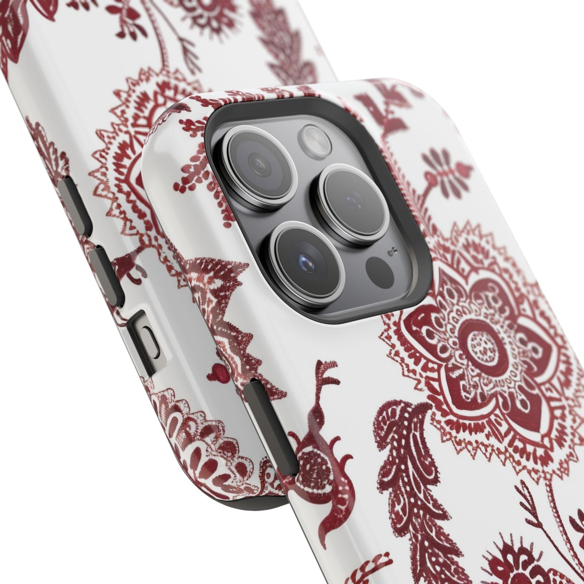 Floral Paisley Magnetic Impact - Resistant Phone Case - DIGITAL X