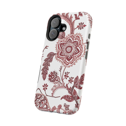 Floral Paisley Magnetic Impact - Resistant Phone Case - DIGITAL X