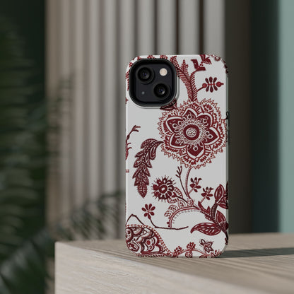 Floral Paisley Magnetic Impact - Resistant Phone Case - DIGITAL X