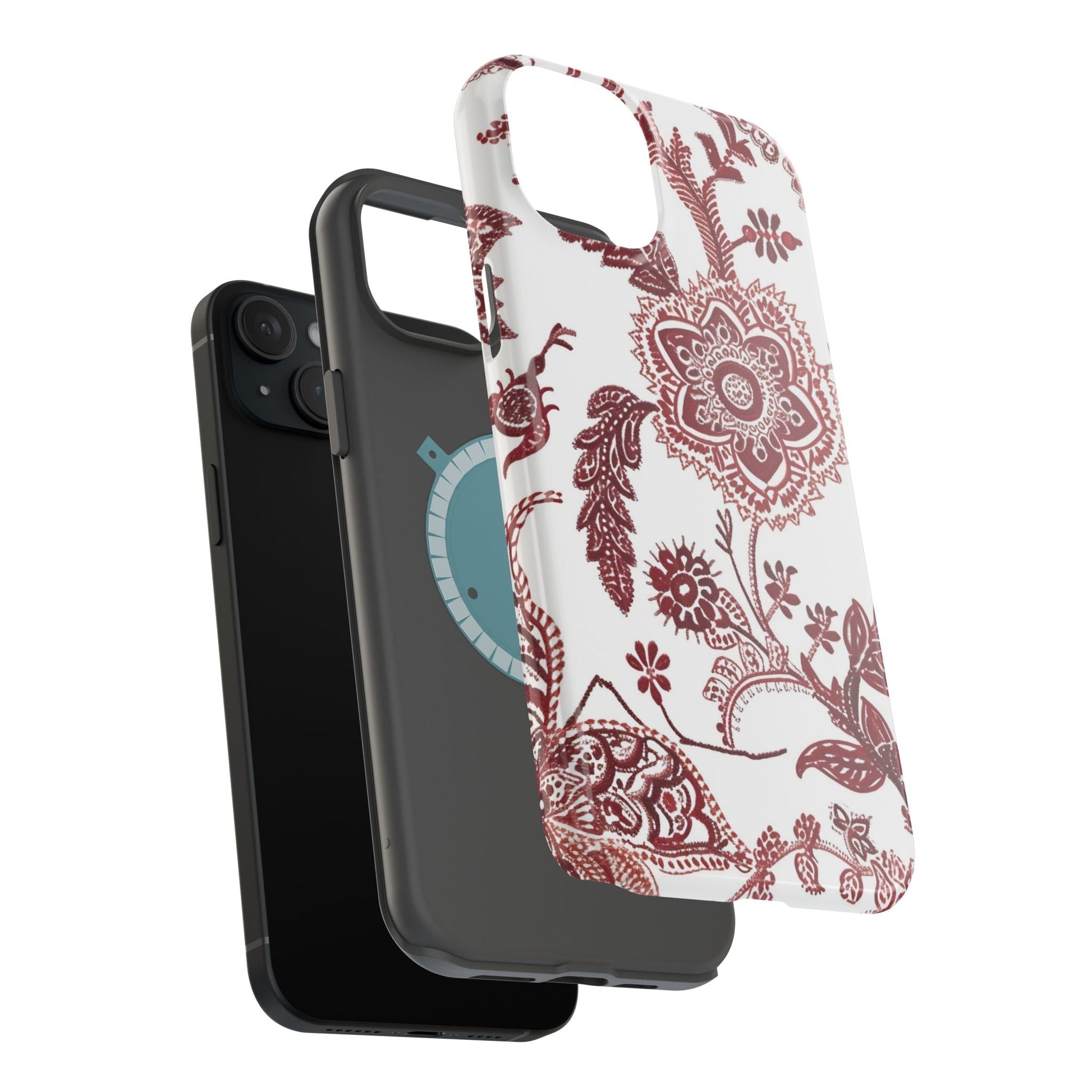 Floral Paisley Magnetic Impact - Resistant Phone Case - DIGITAL X