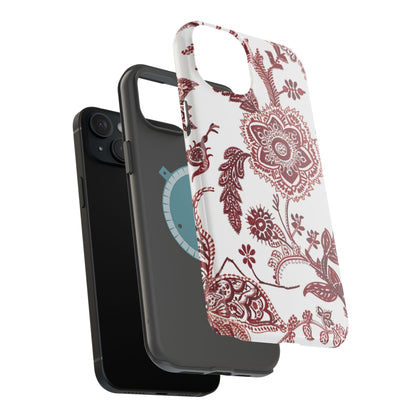 Floral Paisley Magnetic Impact - Resistant Phone Case - DIGITAL X