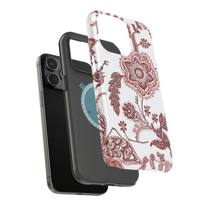 Floral Paisley Magnetic Impact - Resistant Phone Case - DIGITAL X