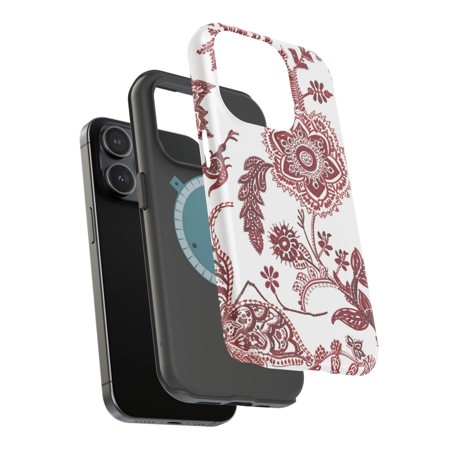 Floral Paisley Magnetic Impact - Resistant Phone Case - DIGITAL X