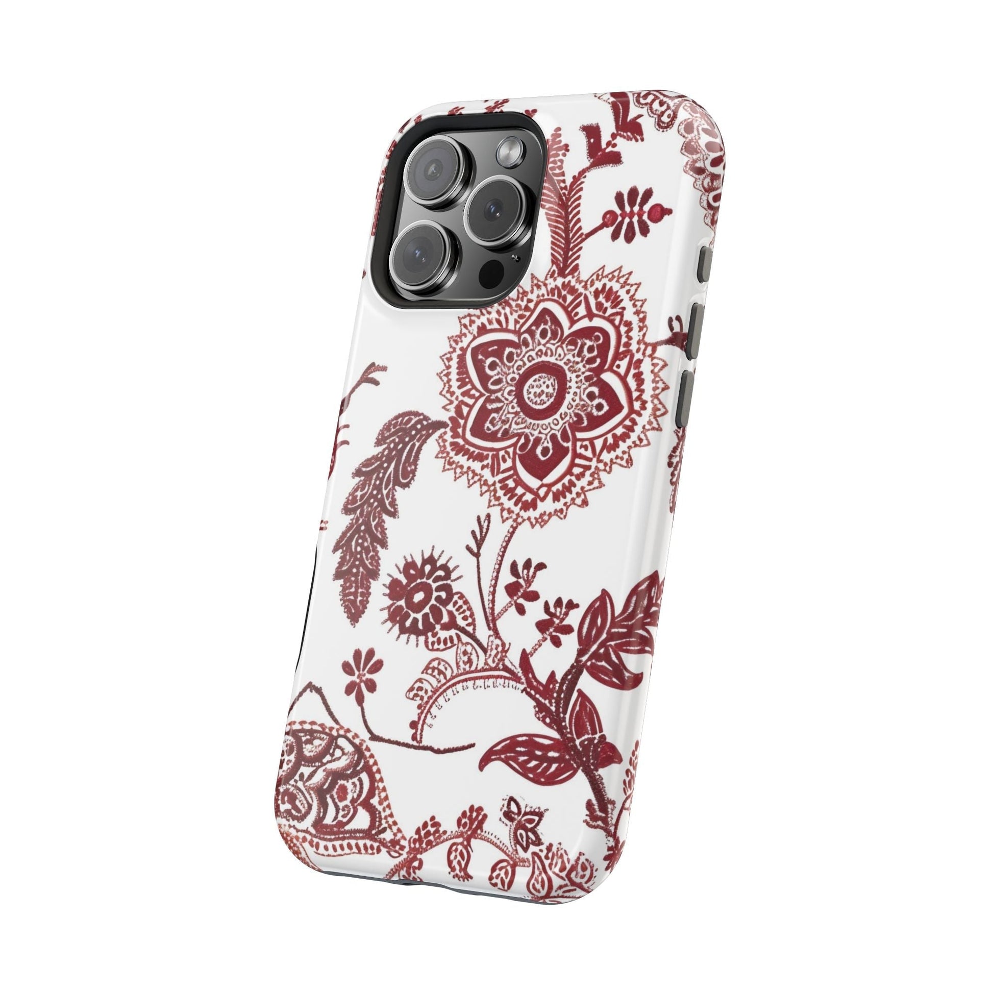 Floral Paisley Magnetic Impact - Resistant Phone Case - DIGITAL X