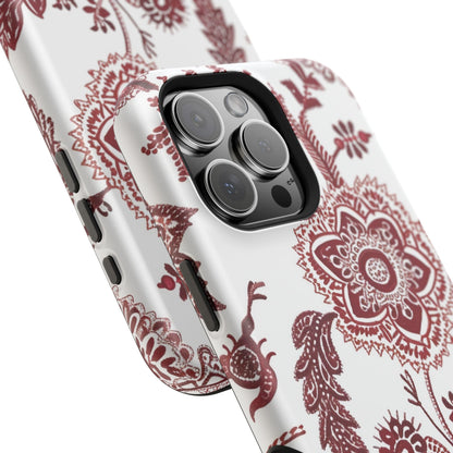 Floral Paisley Magnetic Impact - Resistant Phone Case - DIGITAL X