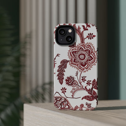 Floral Paisley Magnetic Impact - Resistant Phone Case - DIGITAL X