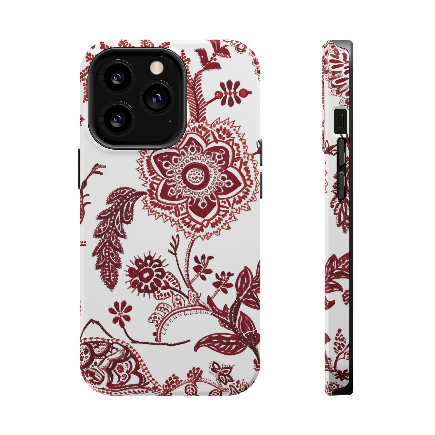 Floral Paisley Magnetic Impact - Resistant Phone Case - DIGITAL X