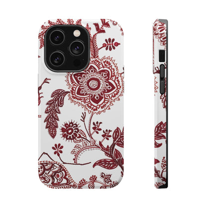 Floral Paisley Magnetic Impact - Resistant Phone Case - DIGITAL X
