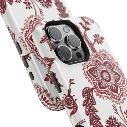 Floral Paisley Magnetic Impact - Resistant Phone Case - DIGITAL X