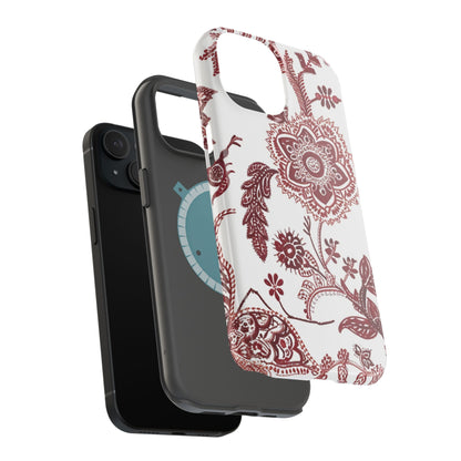 Floral Paisley Magnetic Impact - Resistant Phone Case - DIGITAL X