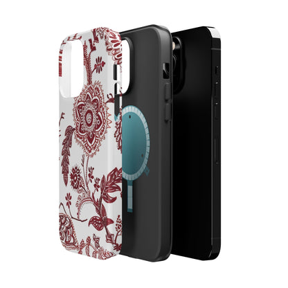 Floral Paisley Magnetic Impact - Resistant Phone Case - DIGITAL X