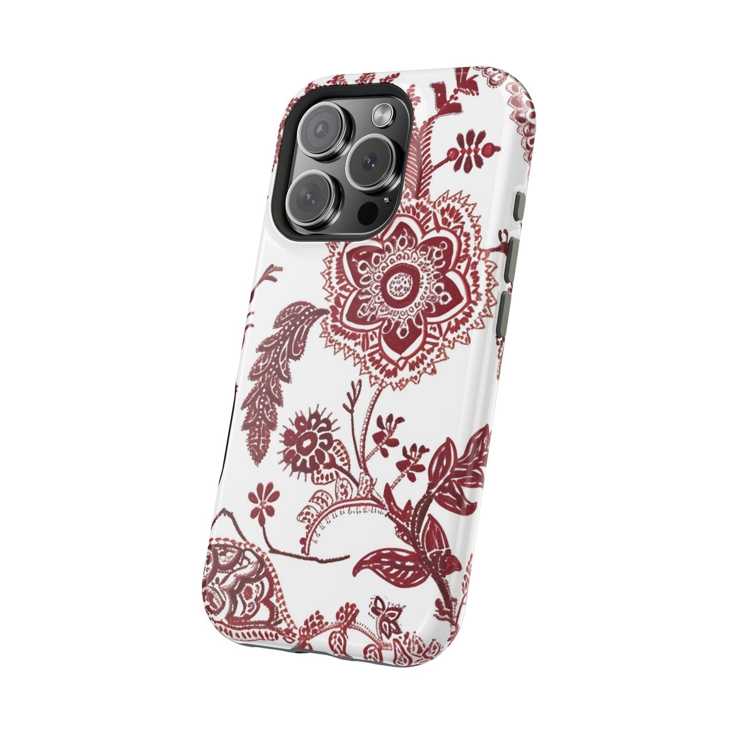 Floral Paisley Magnetic Impact - Resistant Phone Case - DIGITAL X